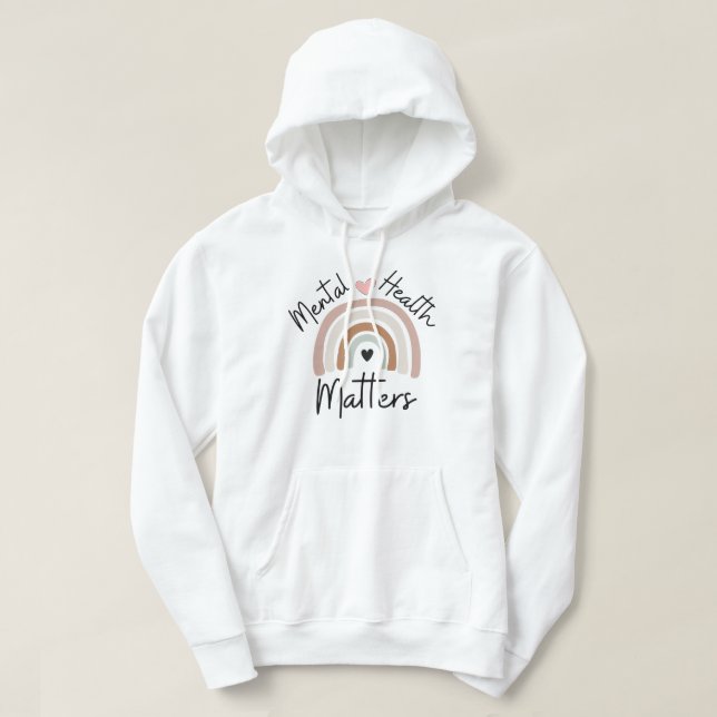 Psychische Fragen - Brauner Regenbogen-Hoodie Hoodie (Design vorne)