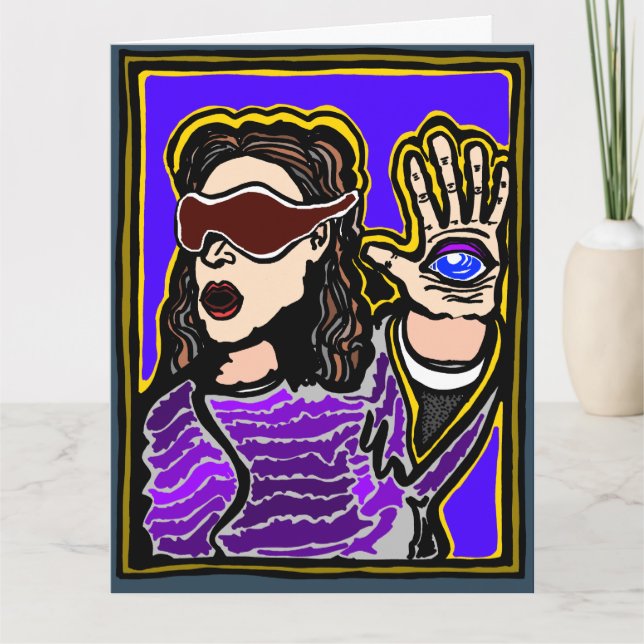 Psychische Geburtstagskarte von Paranormal Karte (Vorderseite)