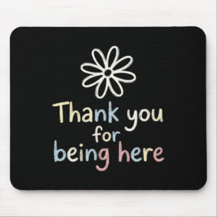 Psychische Gesundheit Achtsamkeit Daisy Danke dass Mousepad