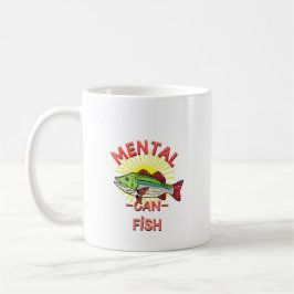 Psychische Gesundheit an Angeln gebunden Kaffeetasse