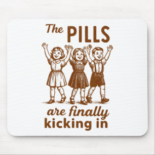 Psychische Gesundheit Angsttherapeut Die Pillen wi Mousepad