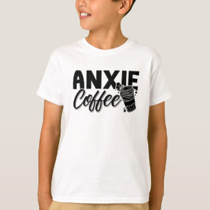 Psychische Gesundheit Anxie Kaffee Bewusstsein Ang T-Shirt
