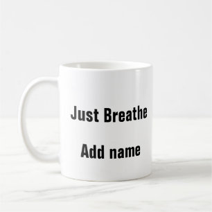 Psychische Gesundheit atmen die ruhige Tasse