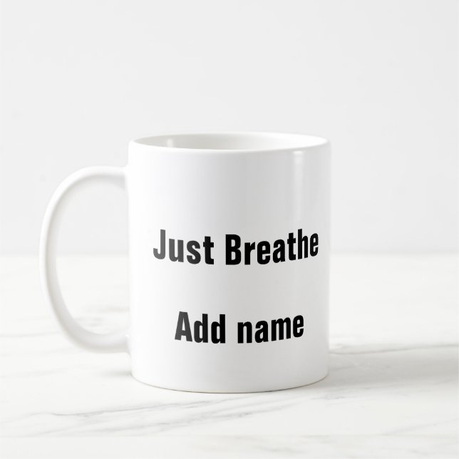 Psychische Gesundheit atmen die ruhige Tasse (Links)
