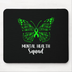 Psychische Gesundheit Aufwertung Tag Butterfly Wom Mousepad