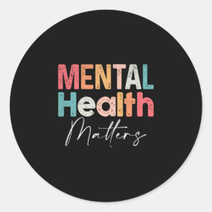 Psychische Gesundheit beende das Stigma psychische Runder Aufkleber