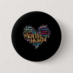Psychische Gesundheit Bewusstsein Depression Pullo Button
