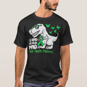 Psychische Gesundheit Bewusstsein Dino Funny Klein T-Shirt
