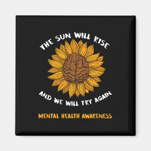 Psychische Gesundheit Bewusstsein gibt Depression  Magnet