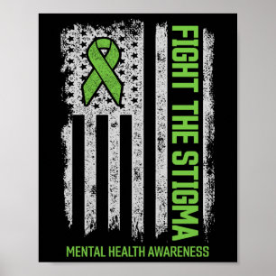 Psychische Gesundheit Bewusstsein Kampf gegen das Poster