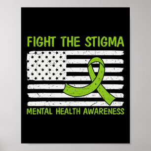 Psychische Gesundheit Bewusstsein Kampf gegen das Poster