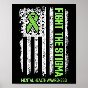Psychische Gesundheit Bewusstsein Kampf gegen das Poster