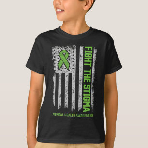 Psychische Gesundheit Bewusstsein Kampf gegen das T-Shirt