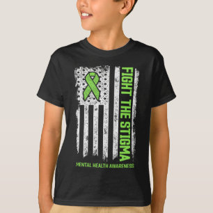 Psychische Gesundheit Bewusstsein Kampf gegen das T-Shirt