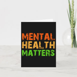 Psychische Gesundheit - Bewusstsein Karte