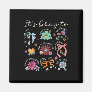 Psychische Gesundheit Bewusstsein Kindness Butterf Magnet