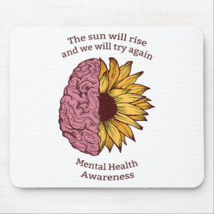 Psychische Gesundheit Bewusstsein Suizidprävention Mousepad
