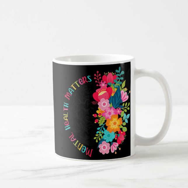 Psychische Gesundheit Blume verbreiten psychische  Kaffeetasse (Rechts)