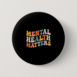 Psychische Gesundheit des Menschen Gehirn Krankhei Button