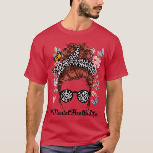Psychische Gesundheit glücklich Letzten Tag Schule T-Shirt