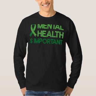 Psychische Gesundheit Grüne Schleife Angst Psychis T-Shirt