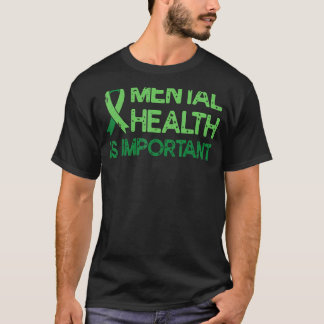 Psychische Gesundheit Grüne Schleife Angst Psychis T-Shirt