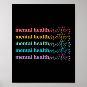 Psychische Gesundheit ist eine gütige Selbstversor Poster