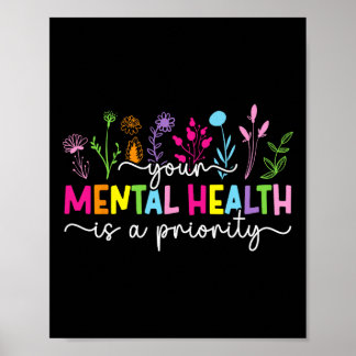 Psychische Gesundheit ist eine Priorität Psychisch Poster