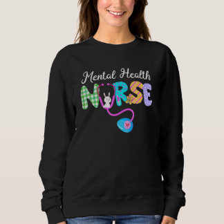 Psychische Gesundheit Krankenschwester Kariertes E Sweatshirt