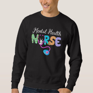 Psychische Gesundheit Krankenschwester Kariertes E Sweatshirt