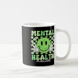 Psychische Gesundheit Lächeln Gesicht psychische G Kaffeetasse