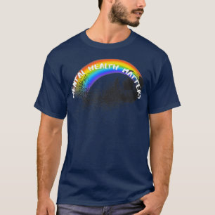Psychische Gesundheit Lgbtq Fußball-Regenbogen Pri T-Shirt