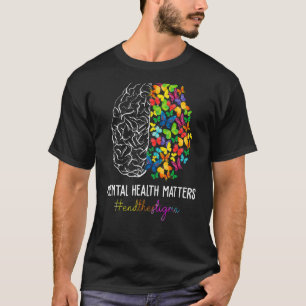 Psychische Gesundheit Materie Butterfly Hirn Self T-Shirt