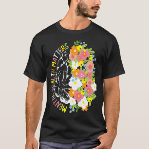 Psychische Gesundheit Materie menschliche Gehirnkr T-Shirt
