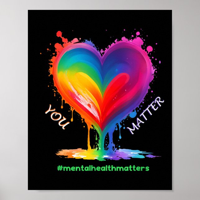 Psychische Gesundheit - Monat der Sensibilisierung Poster (Vorne)