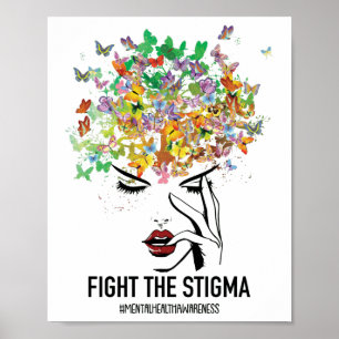 Psychische Gesundheit Monat Kampf gegen das Stigma Poster