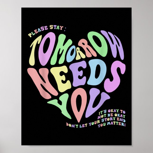 Psychische Gesundheit Morgen braucht Suizid Präven Poster (Vorne)