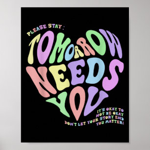Psychische Gesundheit Morgen braucht Suizid Präven Poster
