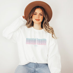 Psychische Gesundheit   Poppins Französisch Grau Sweatshirt