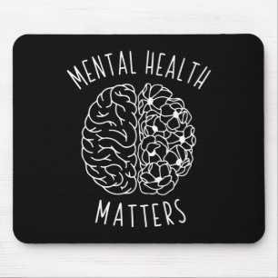 Psychische Gesundheit Problem menschlichen Gehirns Mousepad