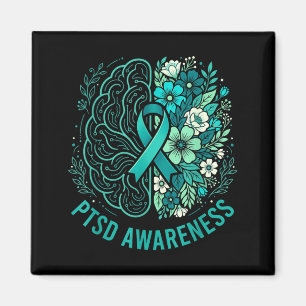 Psychische Gesundheit PTSD-Bewusstsein Gehirn und Magnet