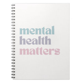 Psychische Gesundheit | Retro Zitat Französisch Gr Notizblock