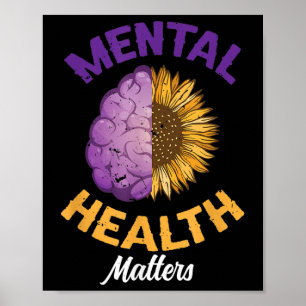 Psychische Gesundheit S - Bewusstsein für psychisc Poster