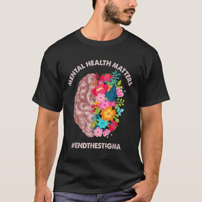 Psychische Gesundheit S Bewusstsein Monat Shirt En (Vorderseite)