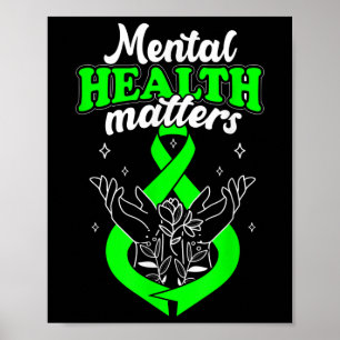 Psychische Gesundheit S Blume Sensibilisierung für Poster