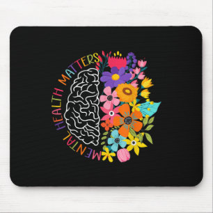 Psychische Gesundheit S Bluoral Human Brain Illusi Mousepad