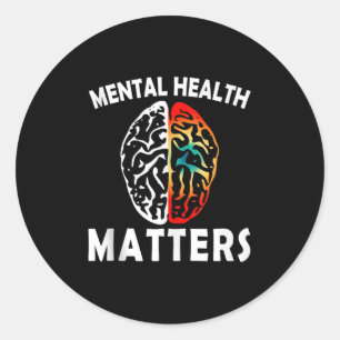 Psychische Gesundheit S Mentale Gesundheit Runder Aufkleber