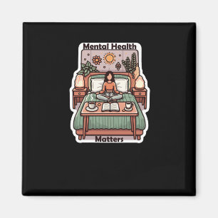 Psychische Gesundheit S - Positive Affirmation Dai Magnet