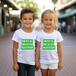 Psychische Gesundheit - Sensibilisierung verbreite Kleinkind T-shirt