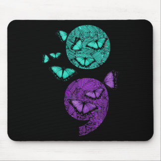 Psychische Gesundheit Suizidbewusstsein Semicolon Mousepad